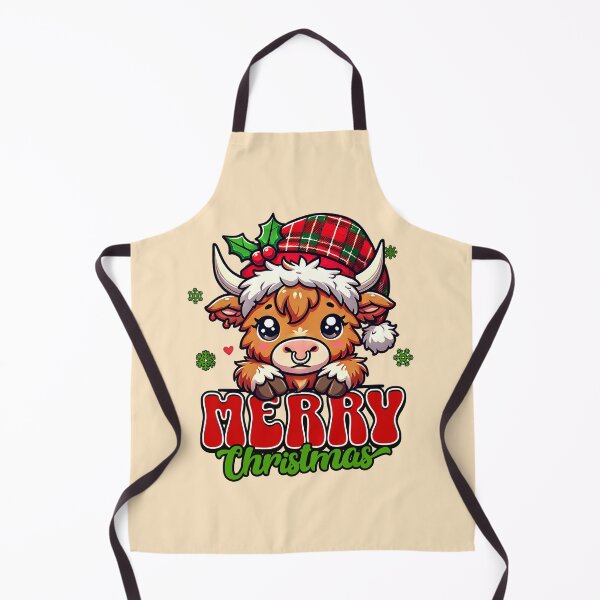Item preview, Festive Highland Cow – Christmas Cheer designed and sold by Belarte.shop.