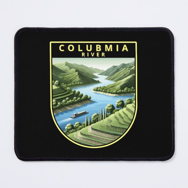 Item preview, Retro Columbia River Art Travel Skyline designed and sold by MaateoDesign.