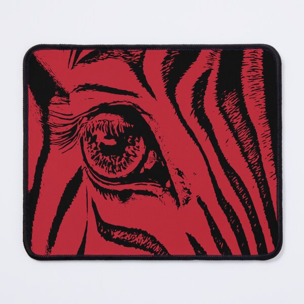 Item preview, Striking Texture: Zebra's Crimson Eye designed and sold by PURNOMATRA.