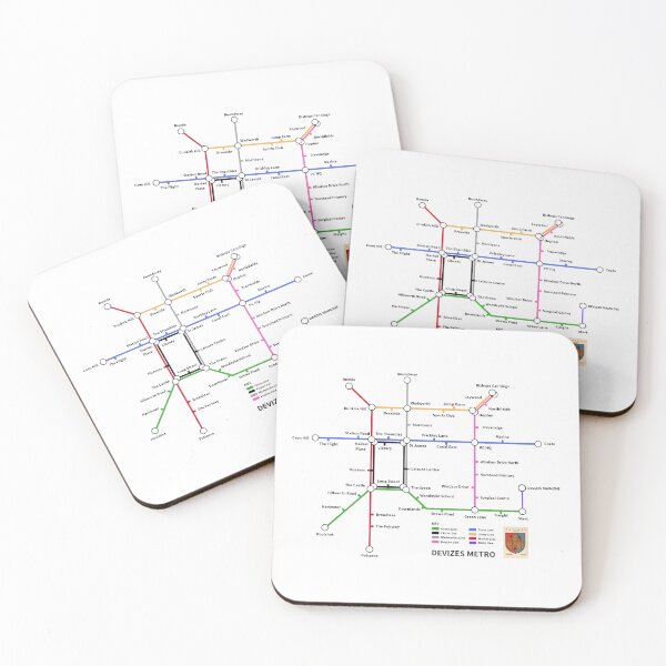 Item preview, DEVIZES Metro Map Tube Underground Transport System designed and sold by KALEIDOSCOPE UK.