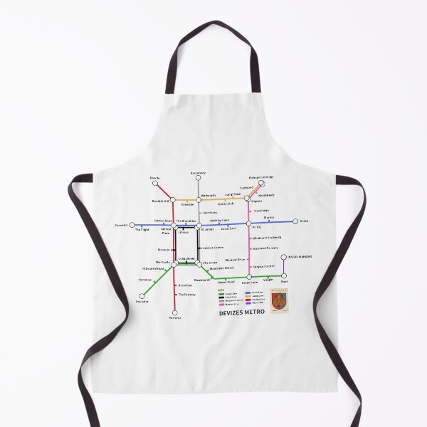 Item preview, DEVIZES Metro Map Tube Underground Transport System designed and sold by KALEIDOSCOPE UK.