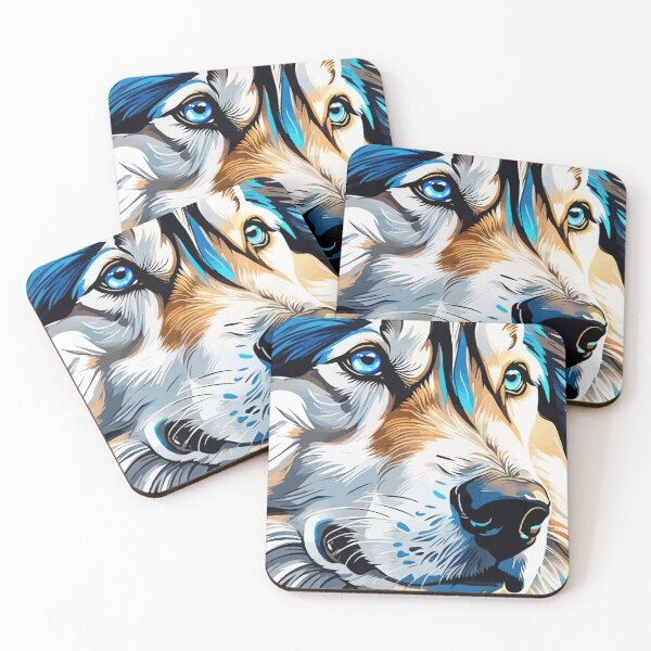 Item preview, Malamute Alaskan Sled Dog Pet Portrait Vector designed and sold by taiche.