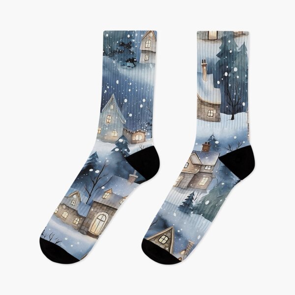 Item preview, Winter landscape. snowy city.Winter night. designed and sold by MagelliShop.
