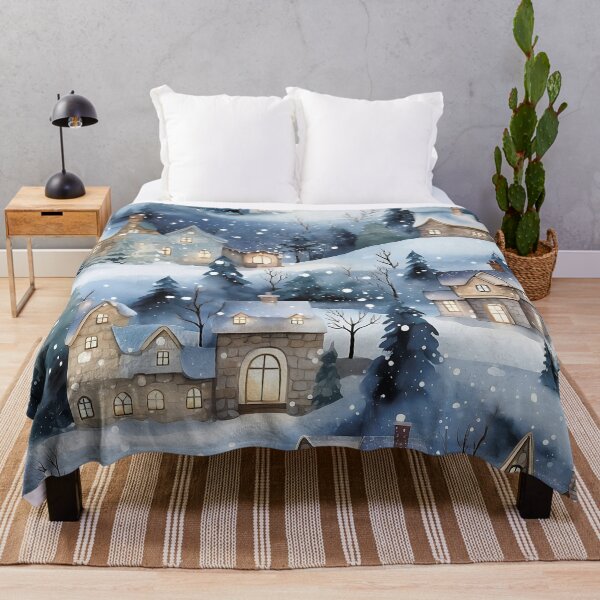 Item preview, Winter landscape. snowy city.Winter night. designed and sold by MagelliShop.