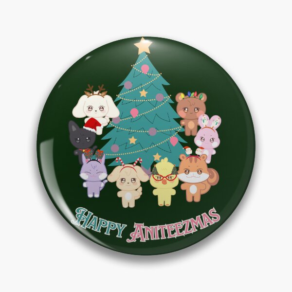 Item preview, Happy Aniteezmas Christmas Design – K-Pop Fan Holiday Merch designed and sold by SparkDiamond.