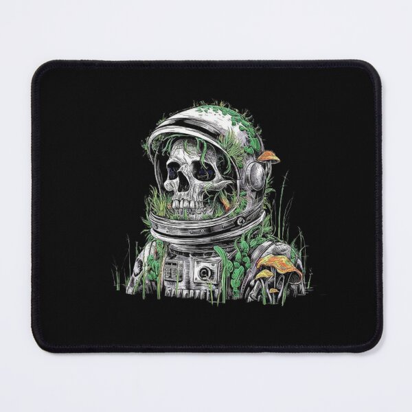 Item preview, Astronaut Skull with Overgrown Nature - Post-Apocalyptic Art designed and sold by love3617.