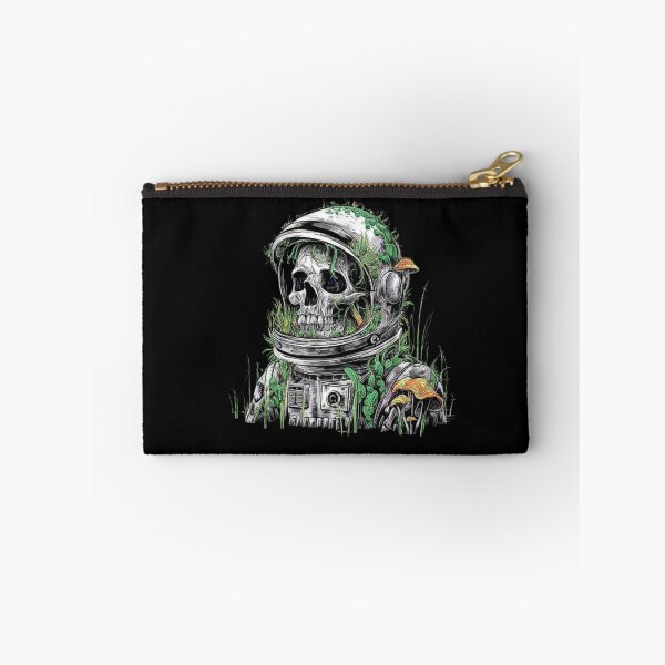 Item preview, Astronaut Skull with Overgrown Nature - Post-Apocalyptic Art designed and sold by love3617.