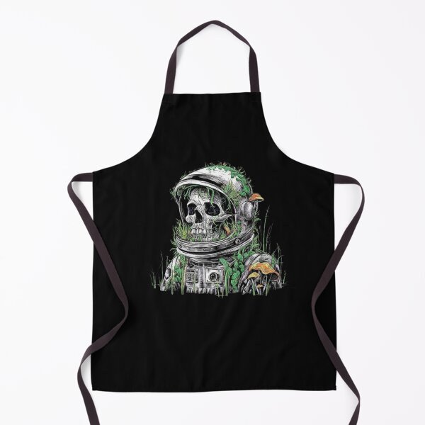 Item preview, Astronaut Skull with Overgrown Nature - Post-Apocalyptic Art designed and sold by love3617.