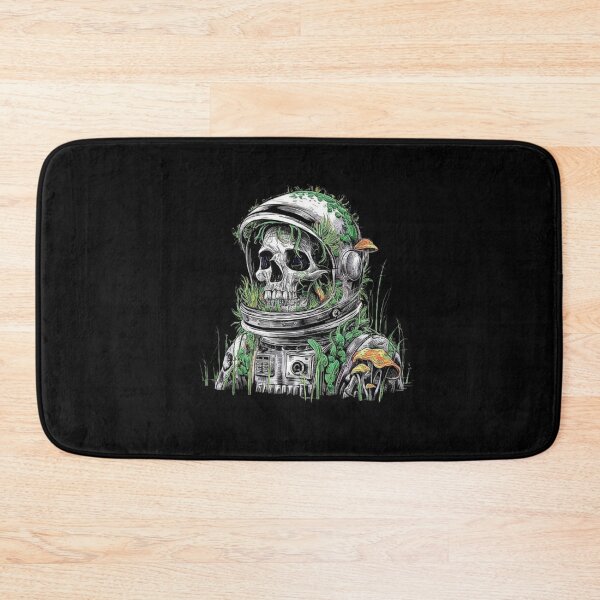 Item preview, Astronaut Skull with Overgrown Nature - Post-Apocalyptic Art designed and sold by love3617.