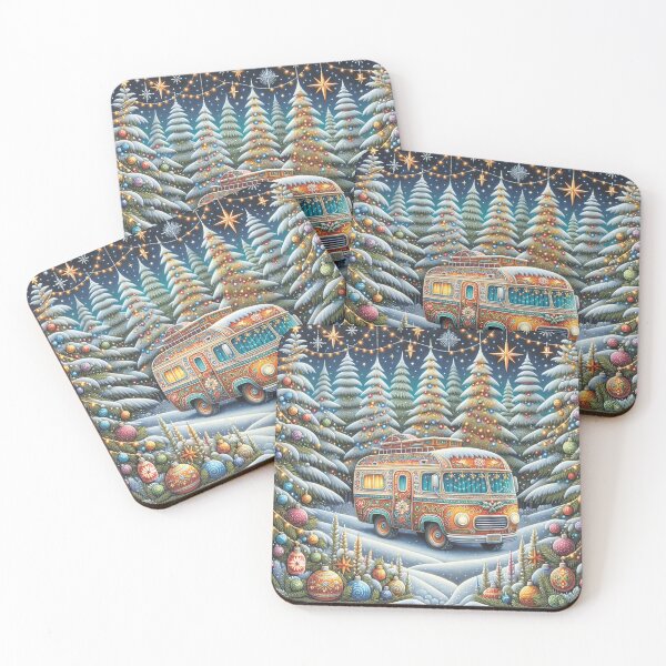 Item preview, Winter landscape. Christmas bus.Winter forest.Fairy tale forest. designed and sold by MagelliShop.