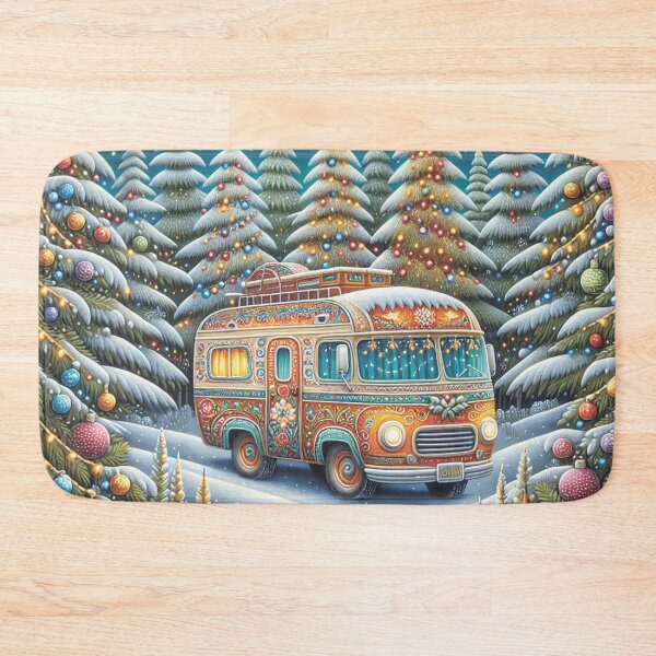 Item preview, Winter landscape. Christmas bus.Winter forest.Fairy tale forest. designed and sold by MagelliShop.