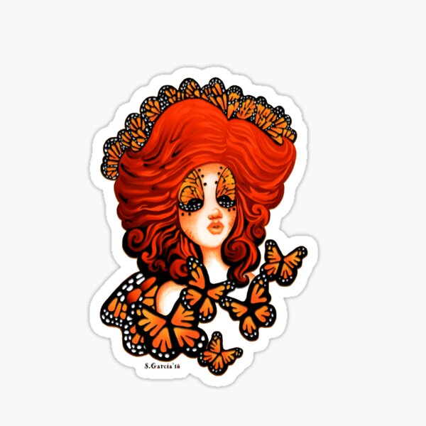 Monarch Beauty Butterfly Fairy The Art Of Stephanie Ann Garcia Sticker
