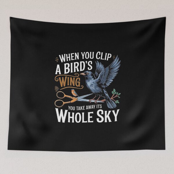 Item preview, The Symbol of Freedom: When You Clip a Bird’s Wing designed and sold by love3617.