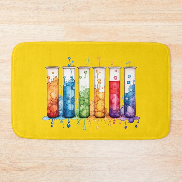 Item preview, Watercolor Science-Chemistry Test Tubes Flasks designed and sold by GrinGalore.