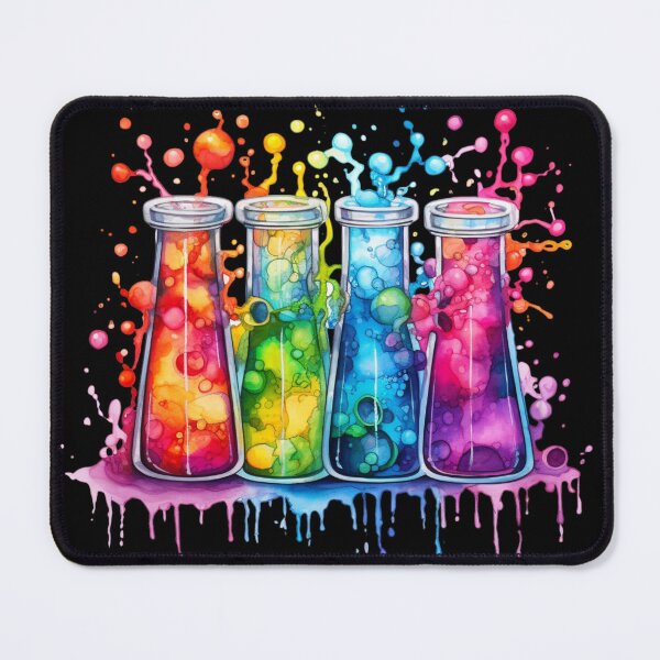 Item preview, Watercolor Science-Chemistry Test Tubes 4 Flacks designed and sold by GrinGalore.