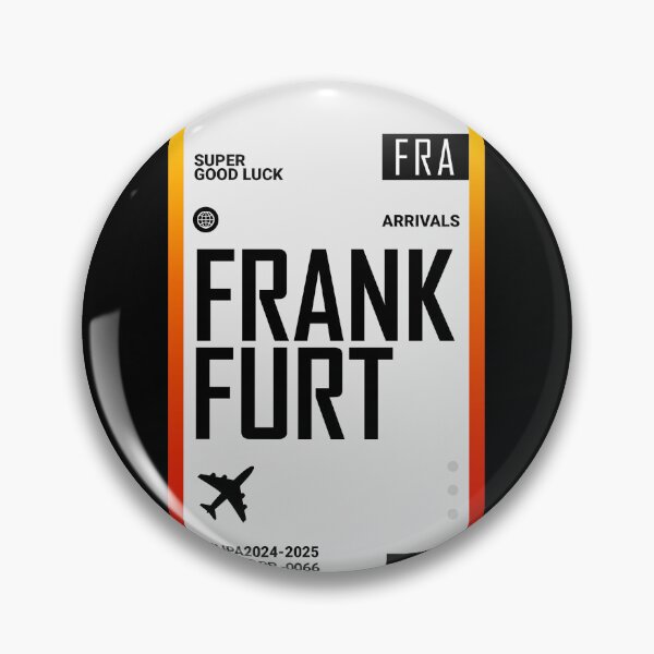 Item preview, Frankfurt Boarding Pass Germany Travel Ticket designed and sold by TulipaGraphics.