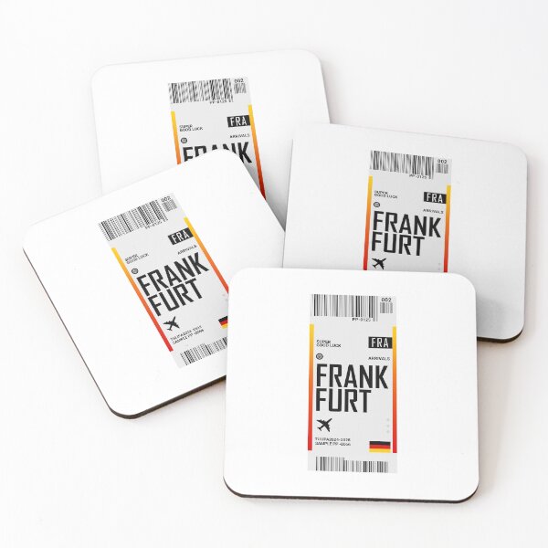 Item preview, Frankfurt Boarding Pass Germany Travel Ticket designed and sold by TulipaGraphics.