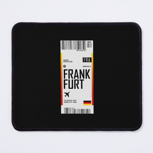 Item preview, Frankfurt Boarding Pass Germany Travel Ticket designed and sold by TulipaGraphics.