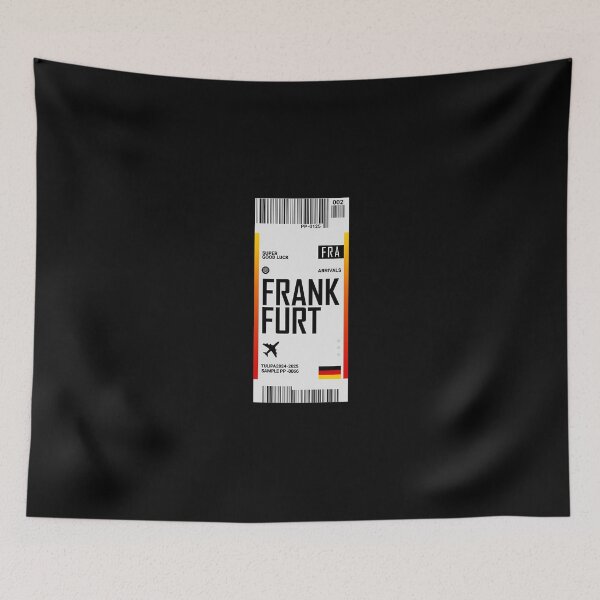 Item preview, Frankfurt Boarding Pass Germany Travel Ticket designed and sold by TulipaGraphics.