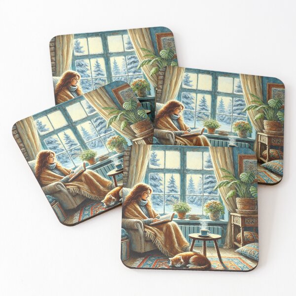 Item preview,  Cozy Fireplace Scene – Winter Comfort designed and sold by NathalieTecher.