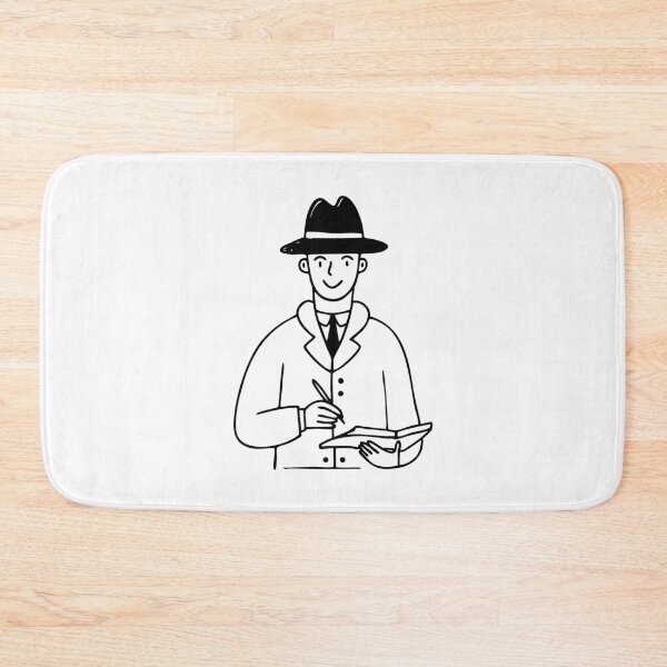 Item preview, Detective taking notes in a small notebook designed and sold by rasagamastore.
