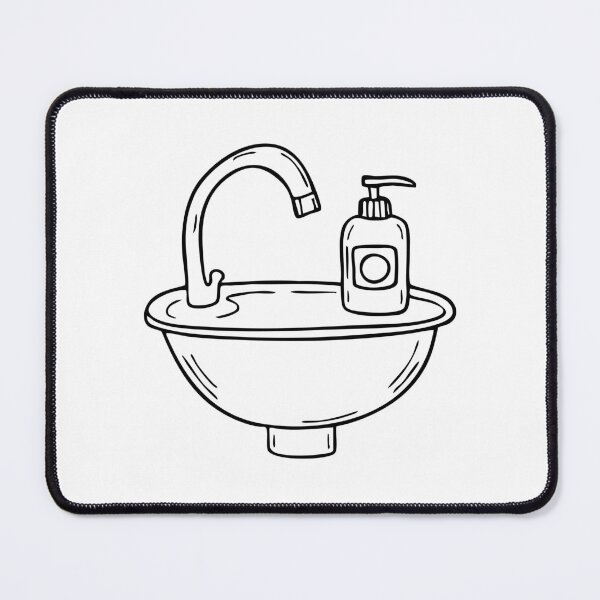 Item preview, Dispenser bottle with soap on a bathroom sink designed and sold by rasagamastore.