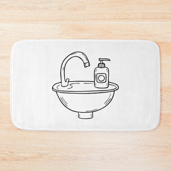 Item preview, Dispenser bottle with soap on a bathroom sink designed and sold by rasagamastore.