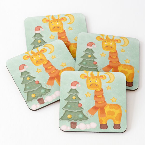 Item preview, Christmas Giraffe - Cute Holiday Tree Delight Design designed and sold by UpNorthArts.