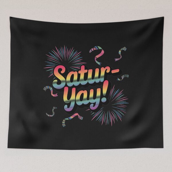 Item preview, satur-yay fireworks happy saturday designed and sold by bukajart.