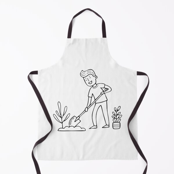 Item preview, Man digging in a garden with a shovel designed and sold by rasagamastore.