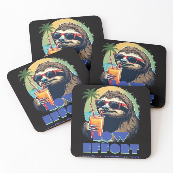 Item preview, Low Effort, High Results – Chill Sloth Vibes designed and sold by PosiPrints.