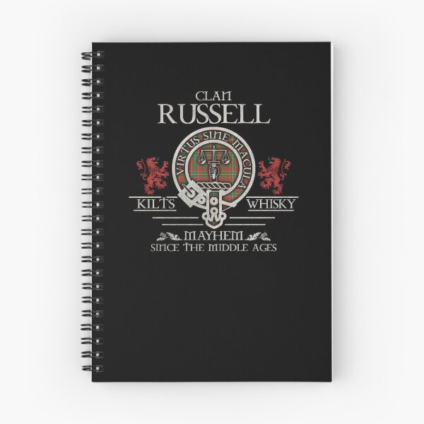 Artikelvorschau, Clan Russell US Tartan Wappen Familientreffen Highland Games entworfen und verkauft von Clan1093.