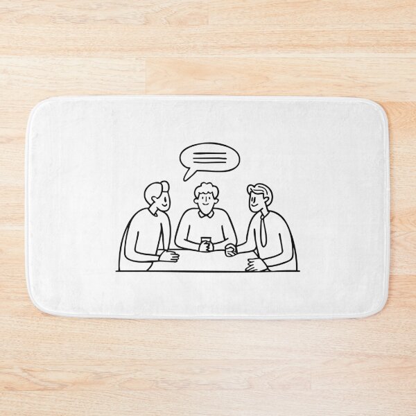 Aperçu de l'œuvre Groupe de discussion réuni autour d'une table créée et vendue par rasagamastore.