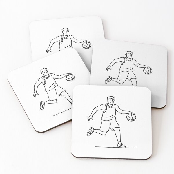 Item preview, Dribbling male basketball player in mid-action designed and sold by rasagamastore.