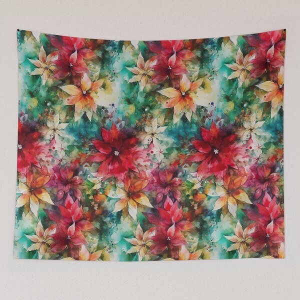 Item preview, Watercolor poinsettias designed and sold by Baart72.