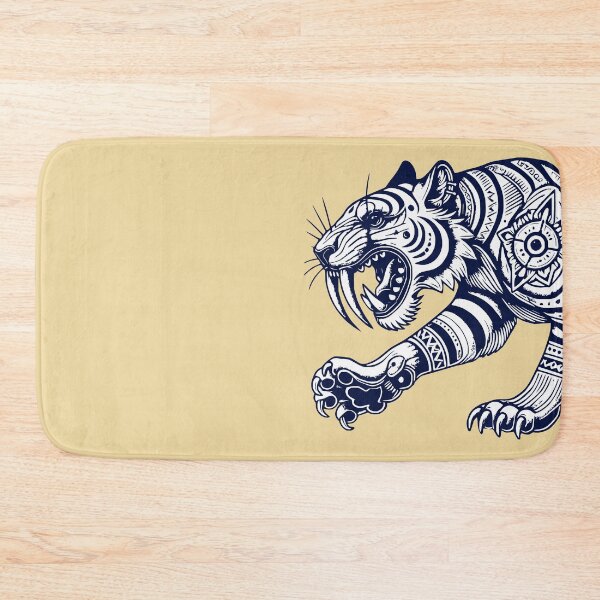 Item preview, Smilodon Line Art - Saber-toothed Tiger designed and sold by 2Blue-Dots.