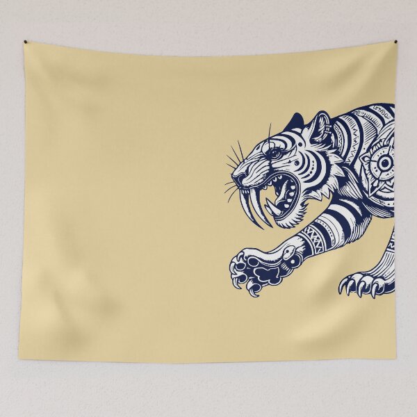 Item preview, Smilodon Line Art - Saber-toothed Tiger designed and sold by 2Blue-Dots.