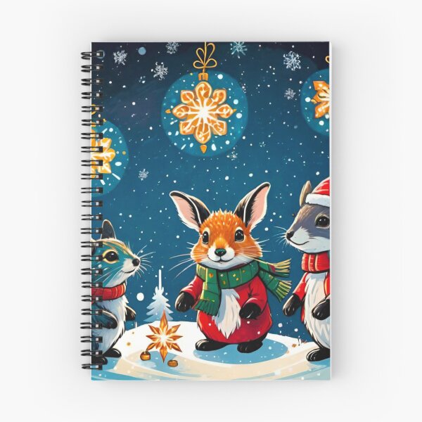 Item preview, Adorable Christmas Mice Celebrate the Holidays designed and sold by GrizzlyCollective.