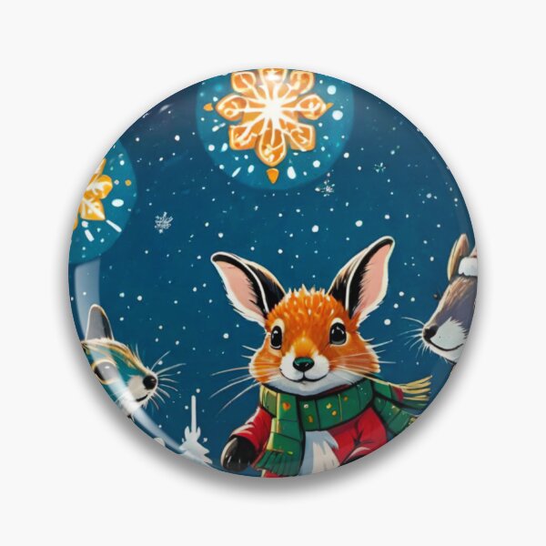 Item preview, Adorable Christmas Mice Celebrate the Holidays designed and sold by GrizzlyCollective.