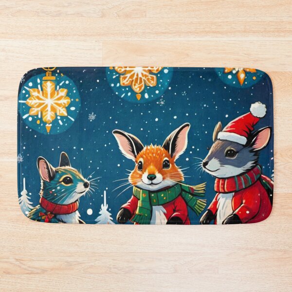Item preview, Adorable Christmas Mice Celebrate the Holidays designed and sold by GrizzlyCollective.
