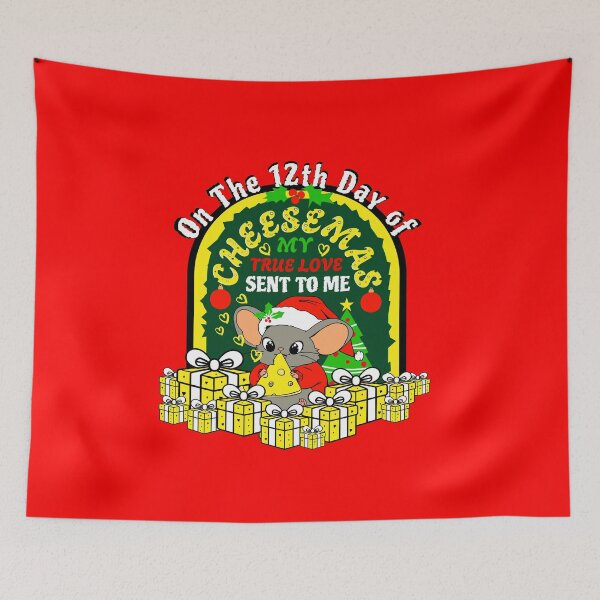 Item preview, On The 12th Day of CHEESEMAS [Christmas Themed Design] designed and sold by FREEKNSTEIN.