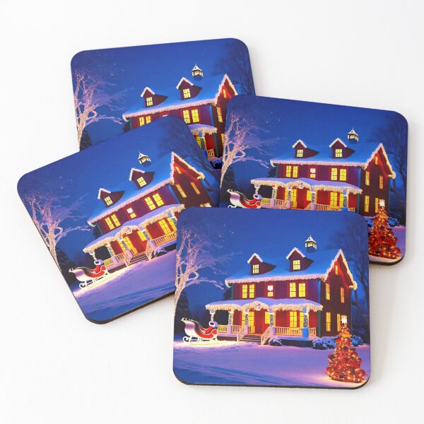 Item preview, Magical Christmas House Bright with Decorations designed and sold by GrizzlyCollective.