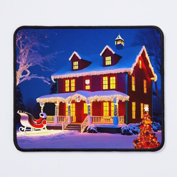 Item preview, Magical Christmas House Bright with Decorations designed and sold by GrizzlyCollective.