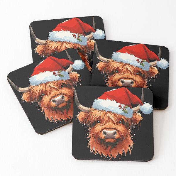 Artikelvorschau, Weihnachtshochlandkuh Heilan Coo entworfen und verkauft von TomFrontierArt.