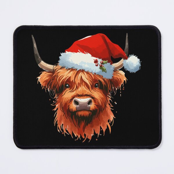 Item preview, Christmas Highland Cow Heilan Coo designed and sold by TomFrontierArt.