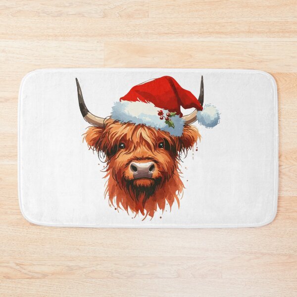 Item preview, Christmas Highland Cow Heilan Coo designed and sold by TomFrontierArt.