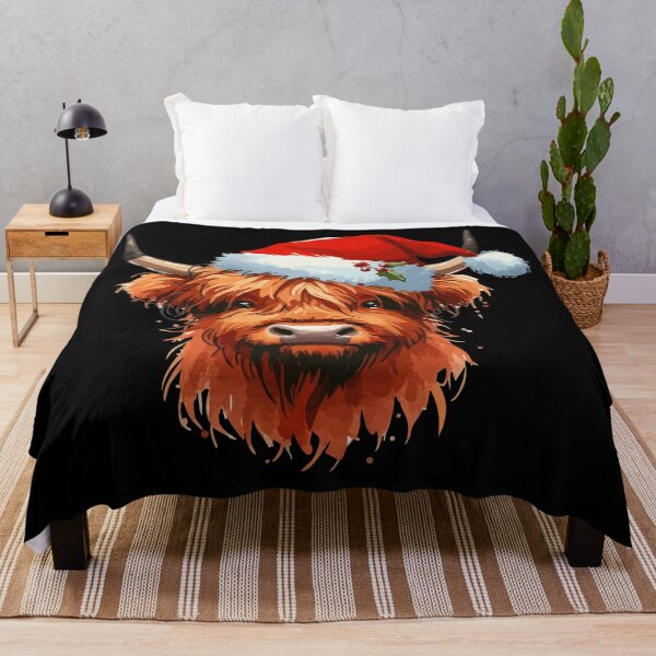 Item preview, Christmas Highland Cow Heilan Coo designed and sold by TomFrontierArt.