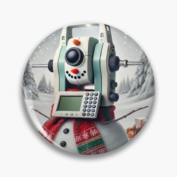 Item preview, Geodesy Snowman - Winter Surveying Fun designed and sold by JDGeoShop.