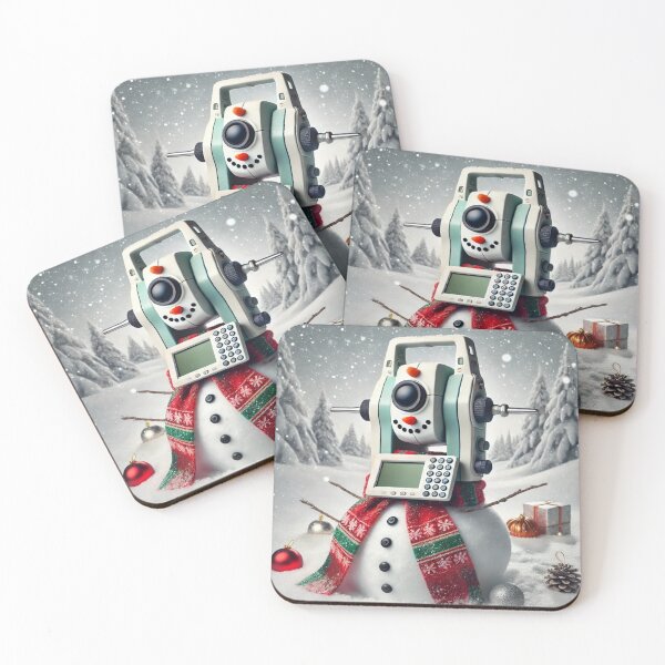 Item preview, Geodesy Snowman - Winter Surveying Fun designed and sold by JDGeoShop.