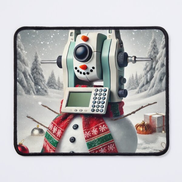 Item preview, Geodesy Snowman - Winter Surveying Fun designed and sold by JDGeoShop.